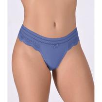 Kit 10 Calcinha Fio Dental Fio Duplo Lingerie Com Renda e Elástico na Cintura Tanga Feminina Atacado e Revenda