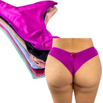 Kit 10 Calcinha Fio Duplo Adulto Microfibra Empina Bumbum Conforto