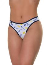 KIT 10 Calcinha Fio Duplo Micro Fibra Estampada