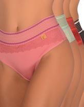 Kit 10 Calcinha Microfibra Renda Frente Tanga Feminina Cintura Alta Cós Renda Frente Lingerie Moda Intima Kit 10 Calcinha Microfibra Renda Frente Tanga Feminina Cintura Alta Cós Renda Frente Lingerie Moda Intima