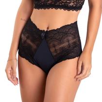 Kit 10 Calcinha Plus Size Cintura Alta Atacado Sensual veste Até 52 Detalhe em renda