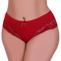 Kit 10 Calcinha Plus Size com detalhe de Renda Tanga Grande Valéria Kit 10 Calcinha Plus Size com detalhe de Renda Tanga Grande Valéria