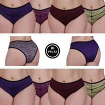 Kit 10 Calcinha Plus Size Confortável -c8 KIT 10 FIRMADORA