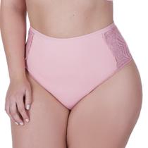 Kit 10 Calcinha Plus Size Tanga Grande Detalhe em Renda