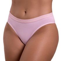 Kit 10 Calcinhas Algodão Cós Largo Conforto Tanga Feminina