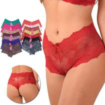 Kit 10 Calcinhas Calesson de Renda Luxo Shortinho Não Marca Feminino Adulto Lingerie Atacado Kit 10 Calcinhas Calesson de Renda Luxo Shortinho Não Marca Feminino Adulto Lingerie Atacado