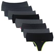 Kit 10 Calcinhas Com Compressão Para Barriga Fit