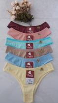 Kit 10 calcinhas de algodao tanga biquine tamanho m