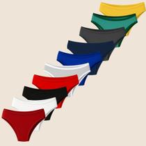Kit 10 Calcinhas Femininas Microfibra Conforto P ao GG
