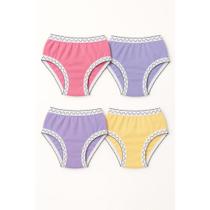 Kit 10 Calcinhas Infantil 85% Algodão