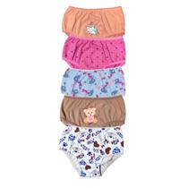 Kit 10 Calcinhas Infantil Estampada Menina 100 Algodão