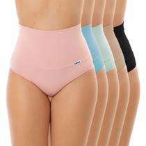 Kit 10 Calcinhas Modeladoras Femininas Cós Alto 15cm Compressão Pós Parto Sustentação Kit 10 Calcinhas Modeladoras Femininas Cós Alto 15cm Compressão Pós Parto Sustentação