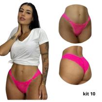 Kit 10 Calcinhas Sexy Toda Em Renda Tanga Rendada Kit 10 Calcinhas Sexy Toda Em Renda Tanga Rendada