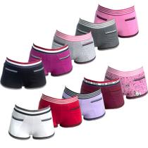 Kit 10 Calcinhas Short Maui Algodão Penteado Kit 10 Calcinhas Short Maui Algodão Penteado