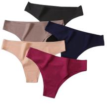 Kit 10 Calcinhas Tanga Sem Costura Corte A Laser Conforto