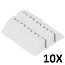 Kit 10 Calço de Telha Ondulada Alta Branco