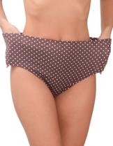 Kit 10 Calçolas plus size Senhora Microfibra Adulto Cós Alto Atacado Firmadora Lateral larga Tangão Luxo