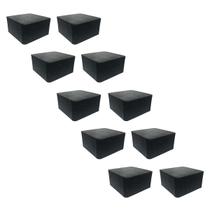 Kit 10 Calços De Borracha Maciços 100x100x50mm Antivibração Impacto Borrachas Londrina