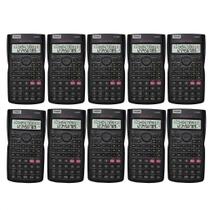 Kit 10 Calculadoras Científica Vighs V-82MS 240 Funções