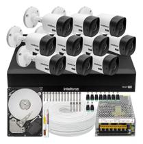 Kit 10 Camera de Segurança Intelbras Alta Resolução 1120 Vhl Hd Dvr 16 Canais 1116c