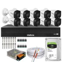 Kit 10 Cameras Full Color Intelbras Dvr Mhdx 16 Ch Color Noite C/HD 1TB Kit 10 Cameras Full Color Intelbras Dvr Mhdx 16 Ch Color Noite C/HD 1TB