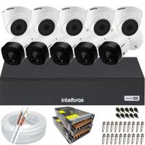 Kit 10 câmeras Intelbras 1120 Vhl 20 metros Dvr Mhdx 1116c