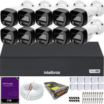 Kit 10 Câmeras Intelbras 1120b Full Color Dvr 16 Canais Hd 2TB Colorido 24hrs Kit 10 Câmeras Intelbras 1120b Full Color Dvr 16 Canais Hd 2TB Colorido 24hrs