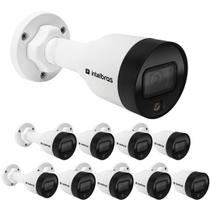 Kit 10 Câmeras IP 2 Megapixels 3.6mm 20m PoE VIP 1220 B FULL COLOR G4 Intelbras