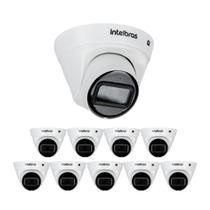 Kit 10 Câmeras IP 2 Megapixels 30m PoE VIP 1230 D G5 Intelbras