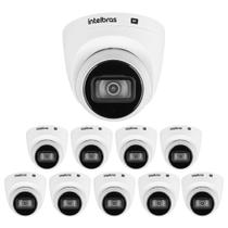 Kit 10 Câmeras IP 4 Megapixels 30m Inteligência Artificial VIP 3430 D IA Intelbras
