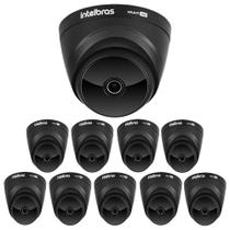 Kit 10 Câmeras Multi HD 2 Megapixels 2.8mm 20m VHD 1220 D G7 BLACK Intelbras