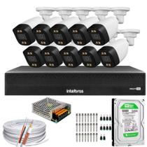 Kit 10 Câmeras Segurança full Color Dvr Intelbras C/HD 500gb Kit 10 Câmeras Segurança full Color Dvr Intelbras C/HD 500gb