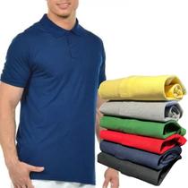 Kit 10 Camisa Polo Masculina Manga Curta Algodão Piquet