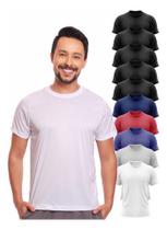 Kit 10 Camisas Básicas Masculina Dry Fit Lisa Tradicional