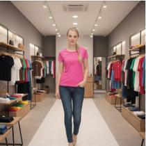 Kit 10 Camiseta Dry Fit Feminina Blusa Feminina poliéster Esportes Academia