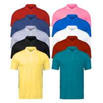 Kit 10 Camiseta Gola Polo Masculino Do P Ao G3 Kit 10 Camiseta Gola Polo Masculino Do P Ao G3