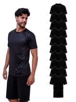 Kit 10 Camisetas Básica Masculina 100% Poliéster Uso Casual