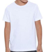 Kit 10 Camisetas Branca Lisa Escolar