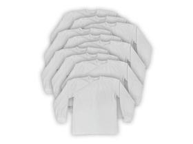 Kit 10 Camisetas de Frio Básicas Algodão Juvenil Branca Kit 10 Camisetas de Frio Básicas Algodão Juvenil Branca