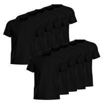 Kit 10 Camisetas Masculina 100% Algodão Lisa Básica Verão