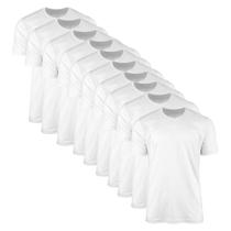 Kit 10 Camisetas SSB Brand Masculina Lisa Básica 100% Algodão