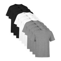 Kit 10 Camisetas SSB Brand Masculina Lisa Premium 100% Algodão