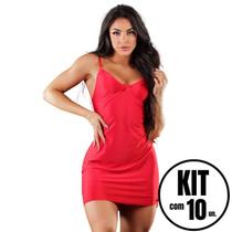 Kit 10 Camisola De Liganete Pijama Baby Doll Lisa