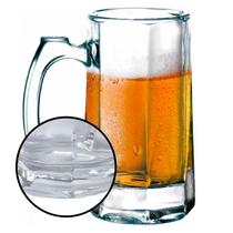 Kit 10 Caneca Chopp 380ml Vidro Cerveja Transparente Resistente Festa Decoração Grosso