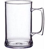 KIT 10 Canecas De Chopp 400ml Caneca Acrilico Premium Liso Sem Gravar