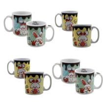 Kit 10 Canecas De Porcelana Café Chá 300ml Sortida Revenda Atacado - Presentes Páscoa 154857-10