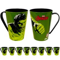 Kit 10 Canecas Hulk Original p/ Doces Festa Infantil Lembrancinha Sacola Surpresa