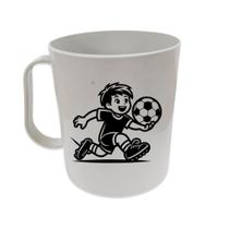 Kit 10 canecas menino futebol 400 ml plástico dia das crianças Kit 10 canecas menino futebol 400 ml plástico dia das crianças