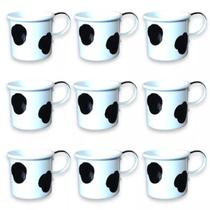 KIT 10 Canecas MINI 150ML Com Mancha de Vaca KIT 10 Canecas MINI 150ML Com Mancha de Vaca