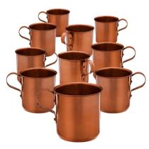 Kit 10 canecas moscow mule 350 ml